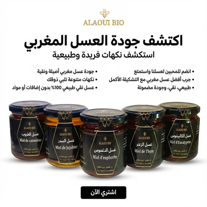 Pack Découverte : 5 Miels Purs du Maroc en un Coffret ! 🍯